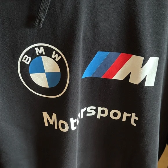 BMW Motorsport Black and Blue Hoodie - Picture 2 of 6